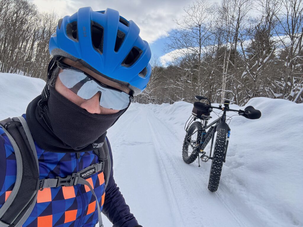 ファットな冬の林間ライド