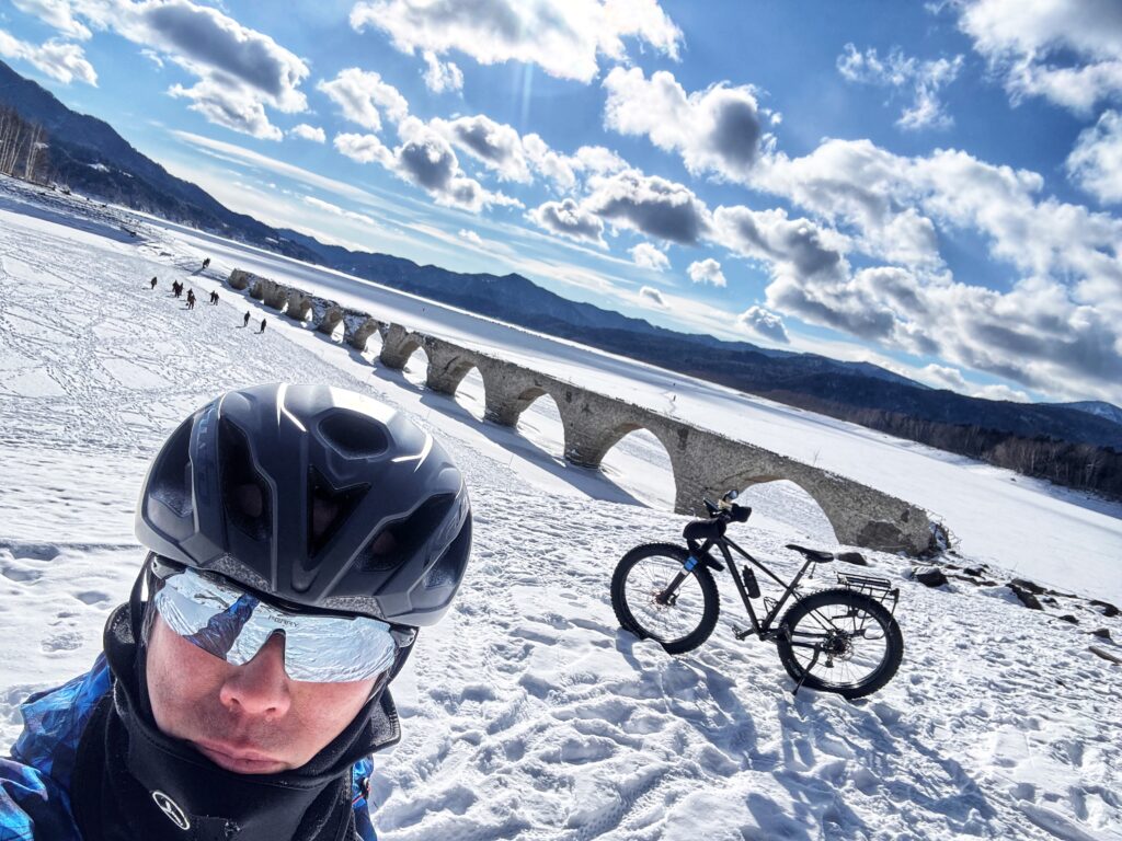 ファットな糠平湖氷上サイクリング～面目躍如