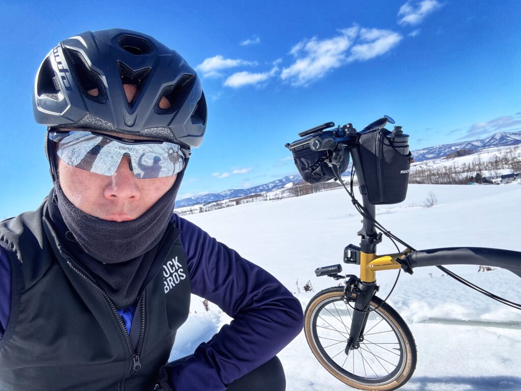 BROMPTON（T）な新アイテムを導入しての早春美瑛ライド