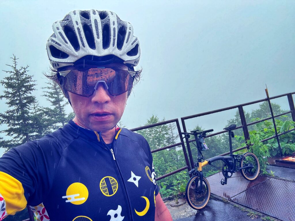 パワメを付けたBROMPTON（T）で雨のカミヒルしてみたライド